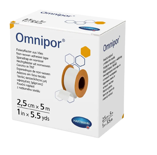 Пластир фіксуючий з нетканого матеріалу Omnipor® 2,5 см х 5 м 1шт